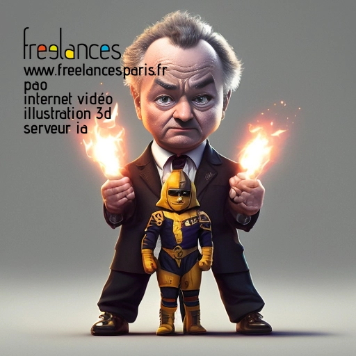 Pao mise en page internet vidéo illustration 3d serveur image IA générative AI freelance paris studio de création magazines 95F5EN61